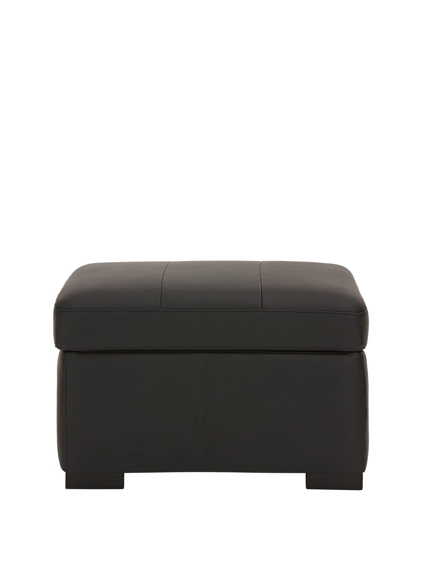 Image 1 of 5 of undefined Portland Leather Ottoman with Storage