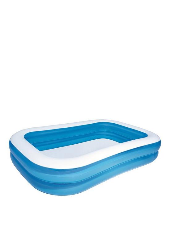 stillFront image of bestway-blue-rectangular-family-pool