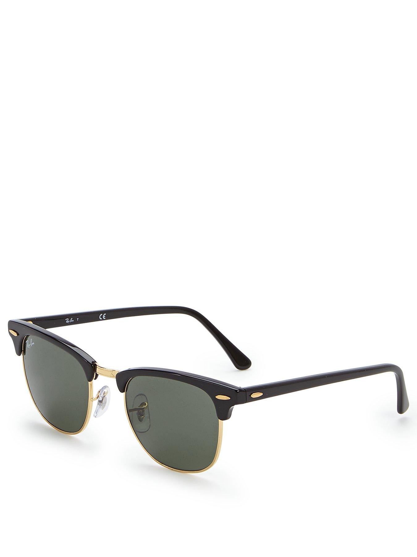 Ray-Ban Clubmaster Sunglasses - Black | very.co.uk