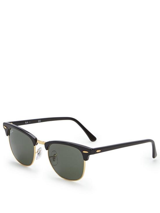 stillFront image of ray-ban-clubmaster-sunglasses-black