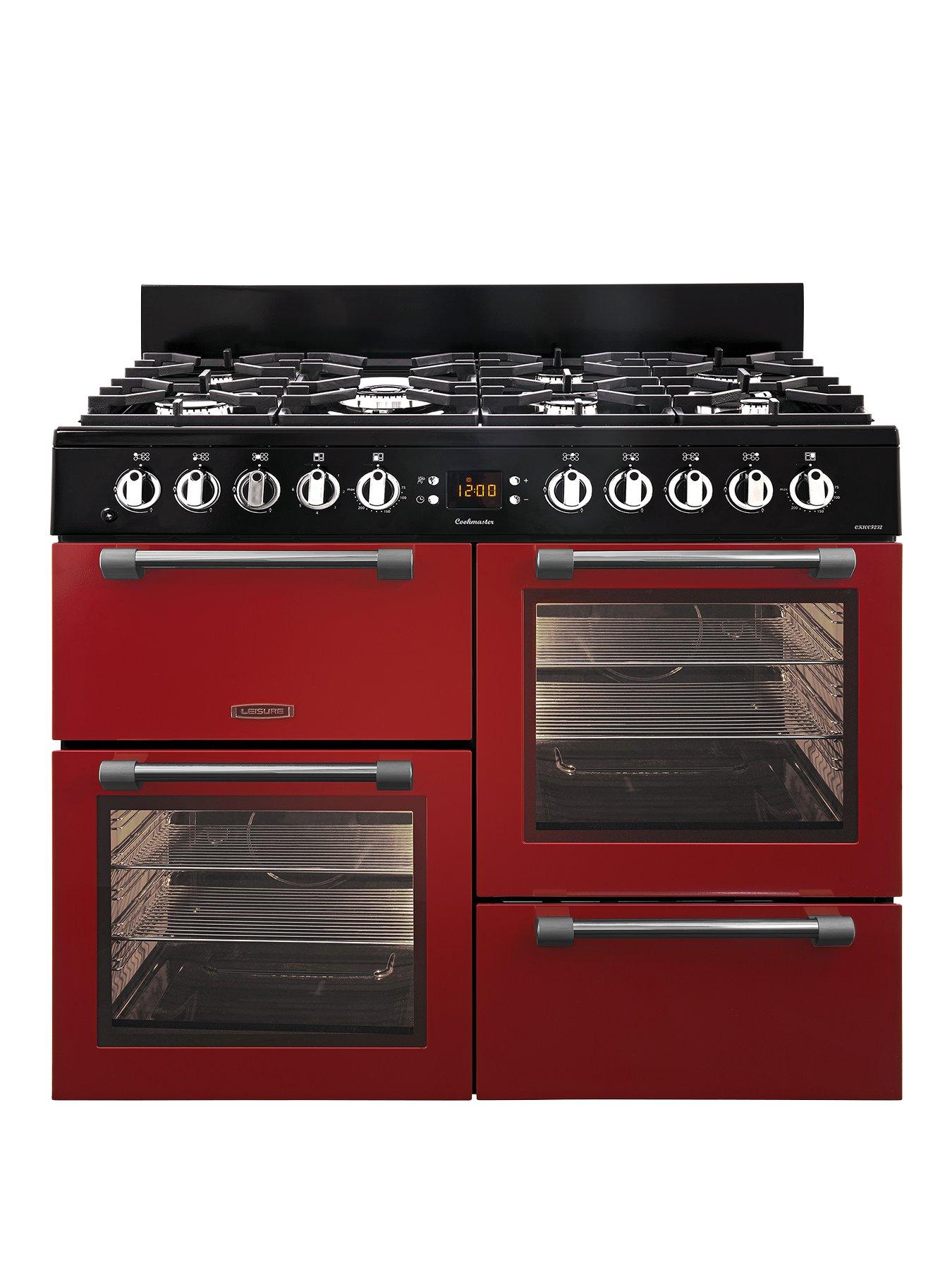 Leisure Ck100F232R 100Cm Dual Fuel Range Cooker With Optional Connection – Red