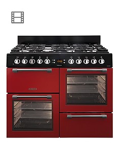 Leisure CK100F232R 100cm Dual Fuel Range Cooker with Optional Connection - Red