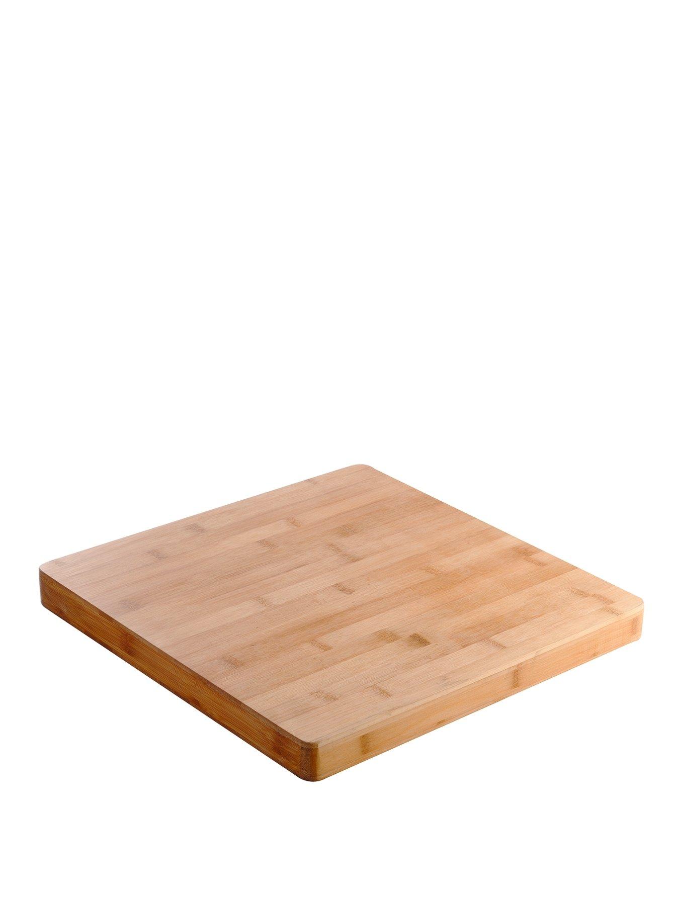 Product photograph of Typhoon 37 Cm Square Bamboo Butchers Block from very.co.uk