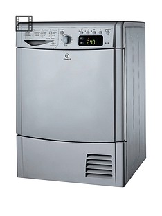 Indesit Ecotime IDCE8450BSH 8kg Load Condenser Sensor Dryer - Silver