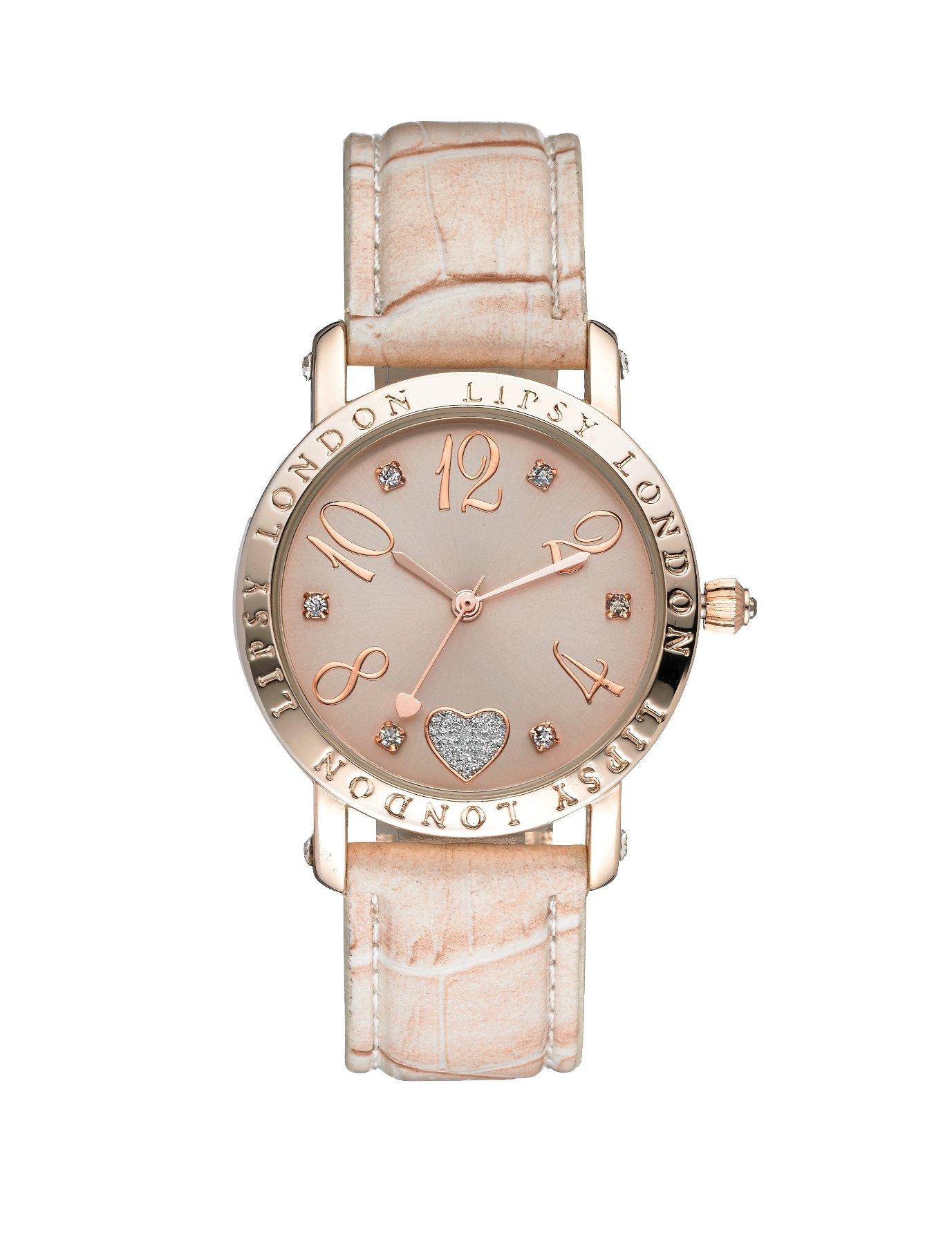 Lipsy Pink Tone Dial And Nude Strap Ladies Watch review