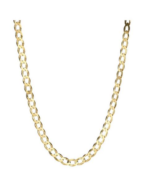 love-gold-9-carat-yellow-gold-solid-diamond-cut-curb-20-inch-chain
