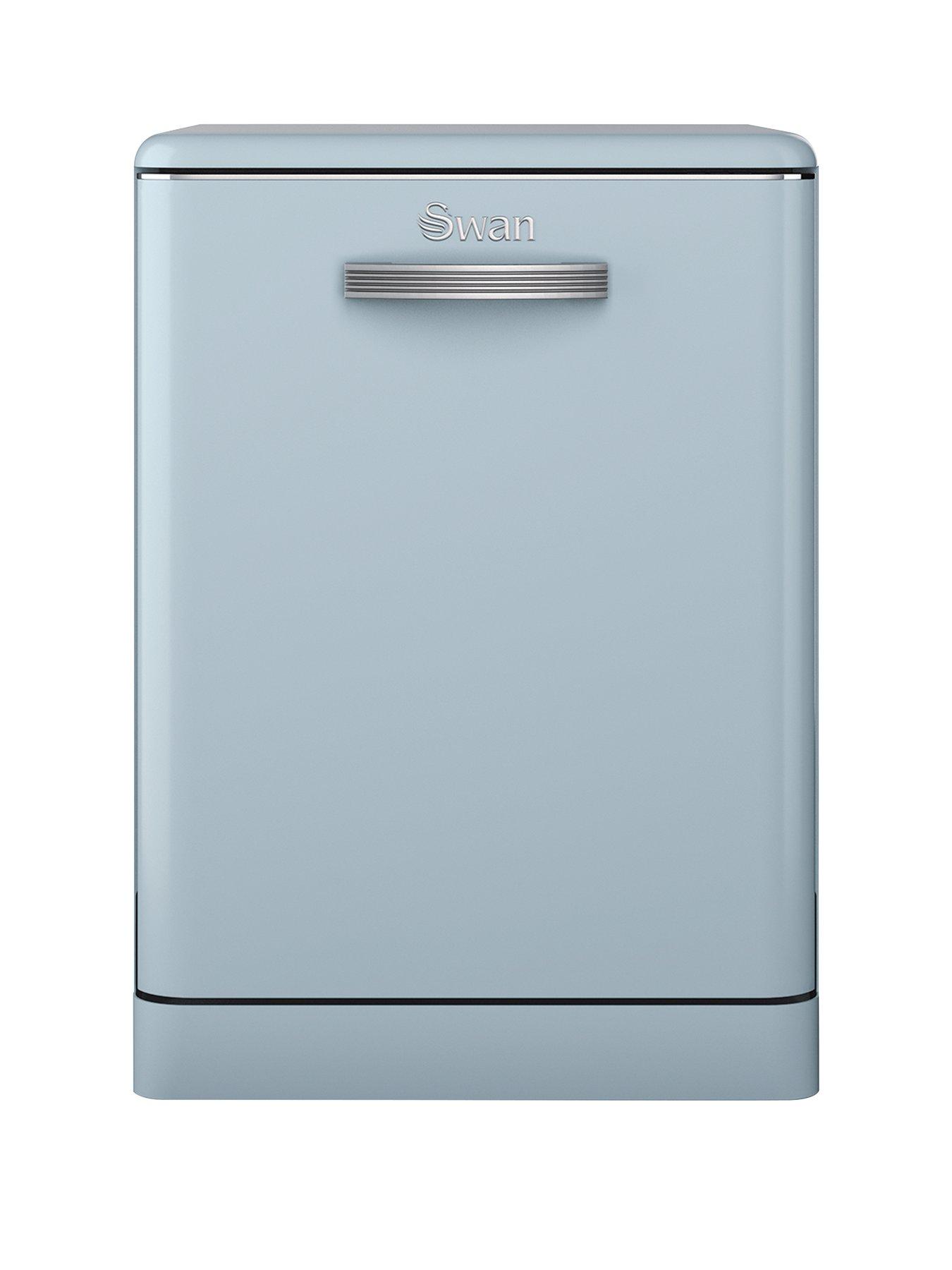 Swan Sdw7040Blun 12-Place Retro Dishwasher – Blue