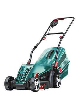 Product photograph of Bosch Rotak 34 R Corded Rotary Lawnmower 34cm Cutting Width from very.co.uk