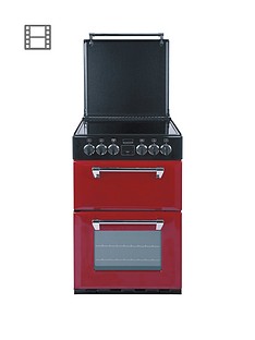 Stoves Richmond 550E 55cm Wide Double Oven Electric Mini Range Cooker with Optional Connection - Jalepeno