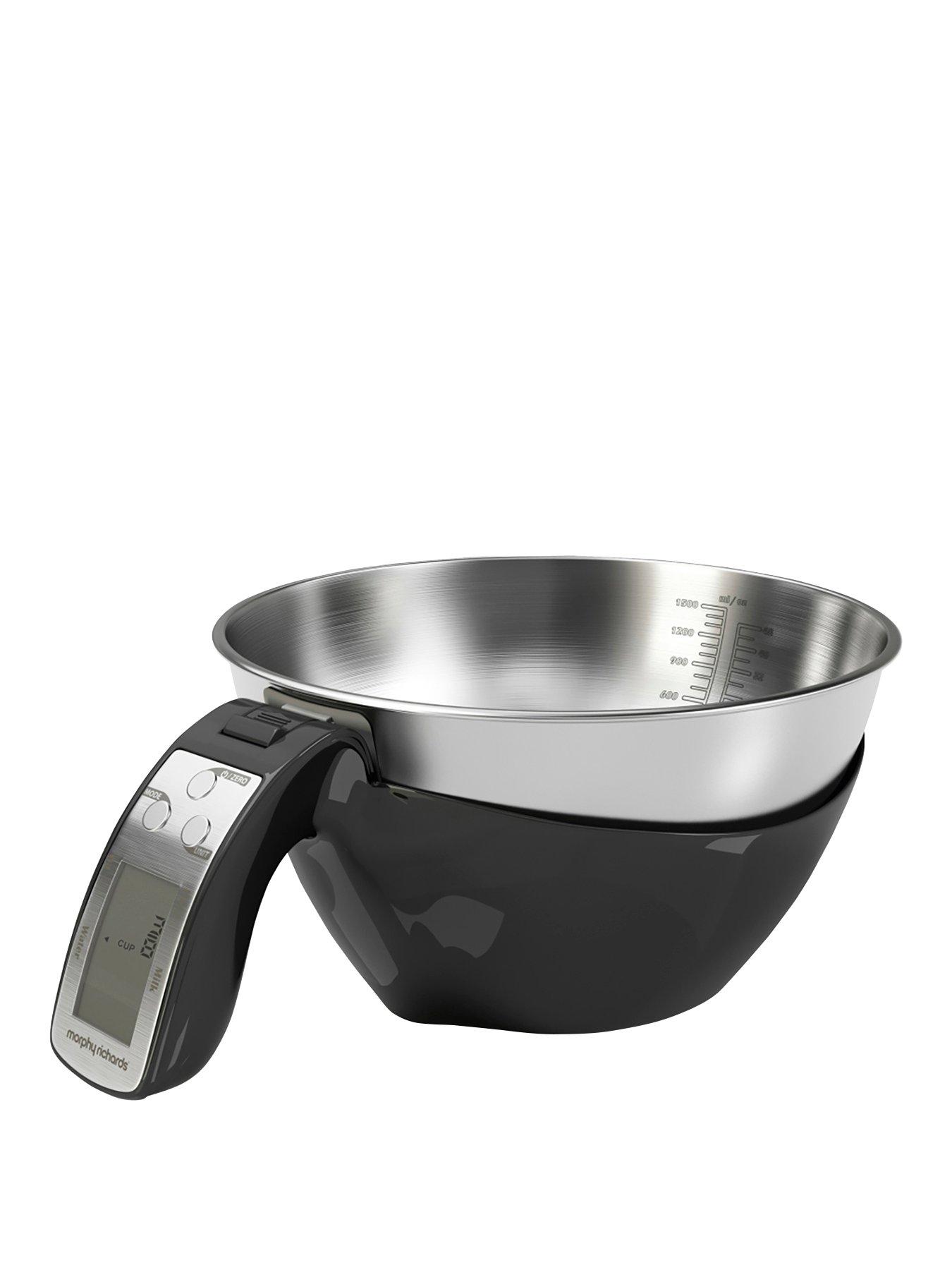 Product photograph of Morphy Richards 3-in-1 Jug Scale - Black from very.co.uk