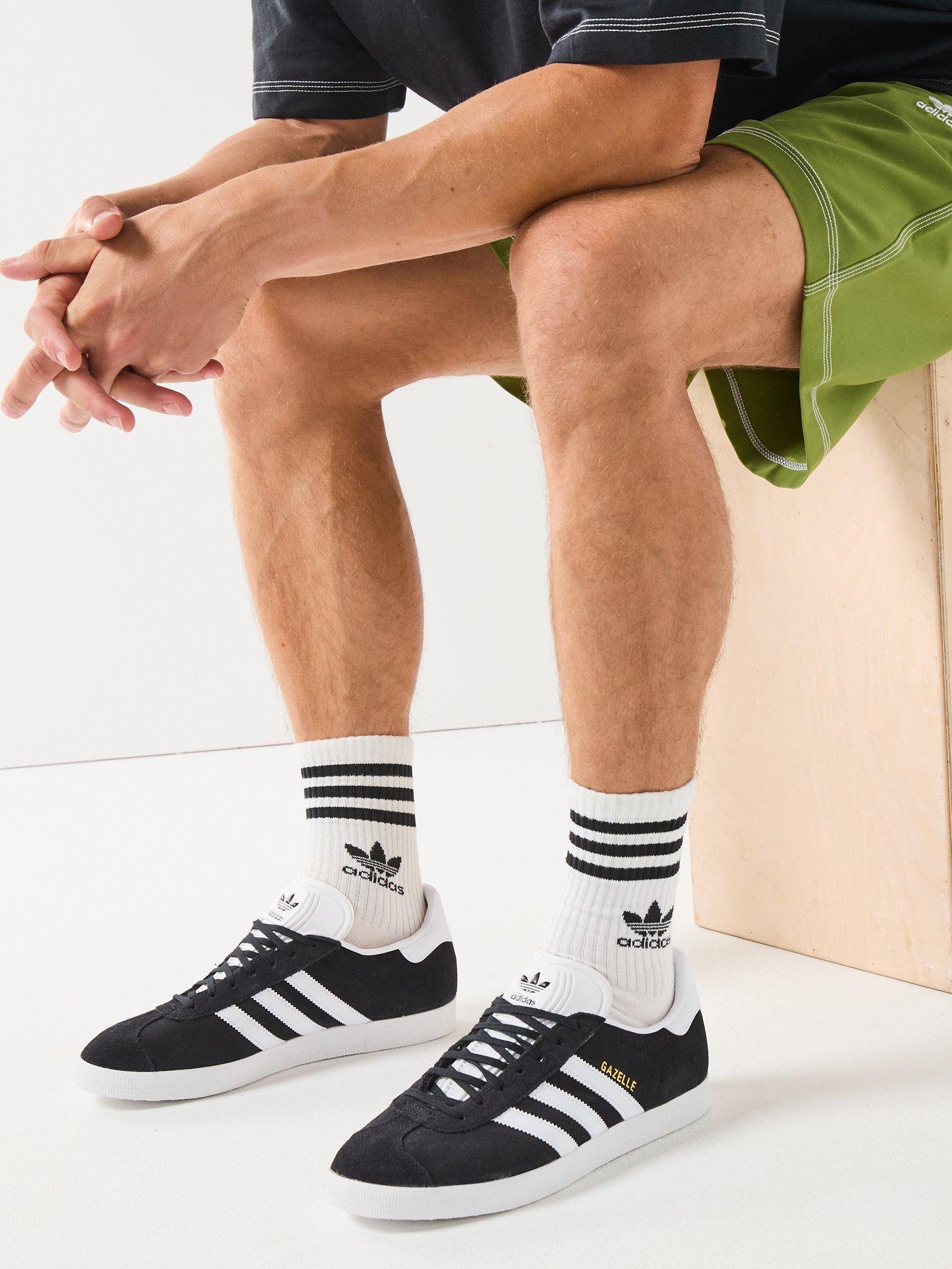 adidas Originals Gazelle Trainers Black/White Very - Main Image