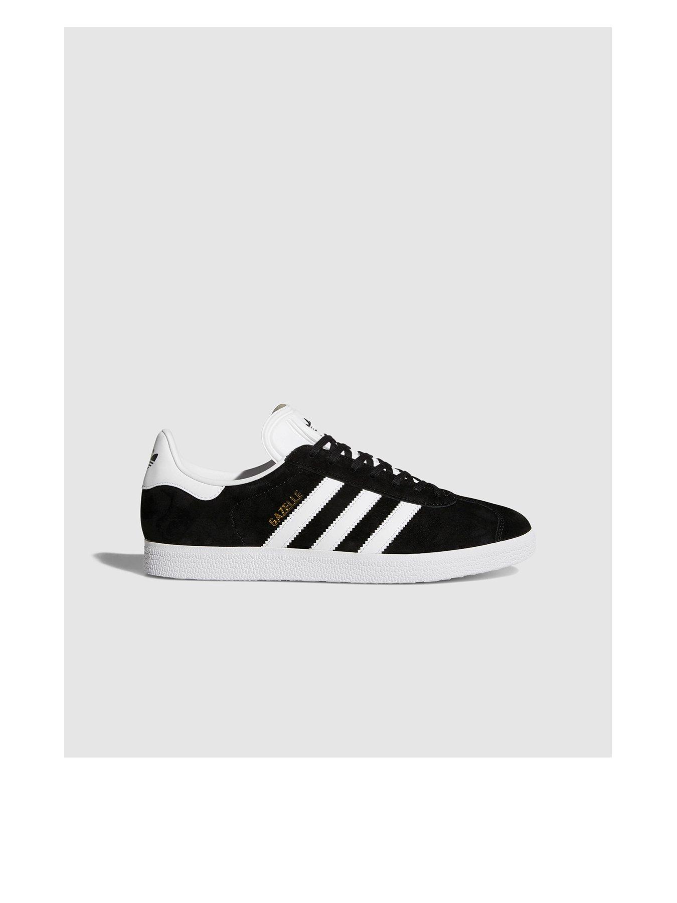 Image 2 of 8 of adidas Originals Gazelle Trainers - Black/White