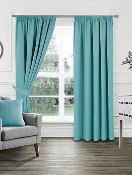 Product photograph of Woven Thermal Blackout Curtains from very.co.uk