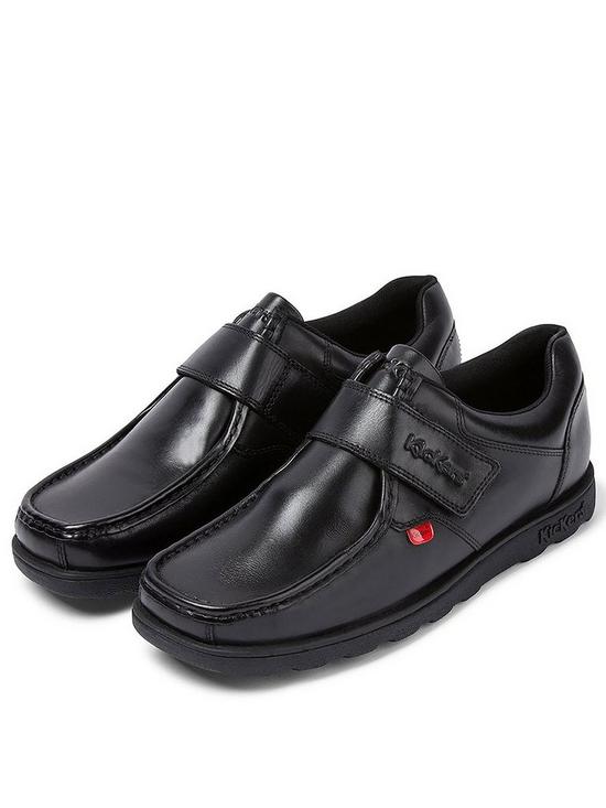 back image of kickers-fragma-mens-strap-shoes-black