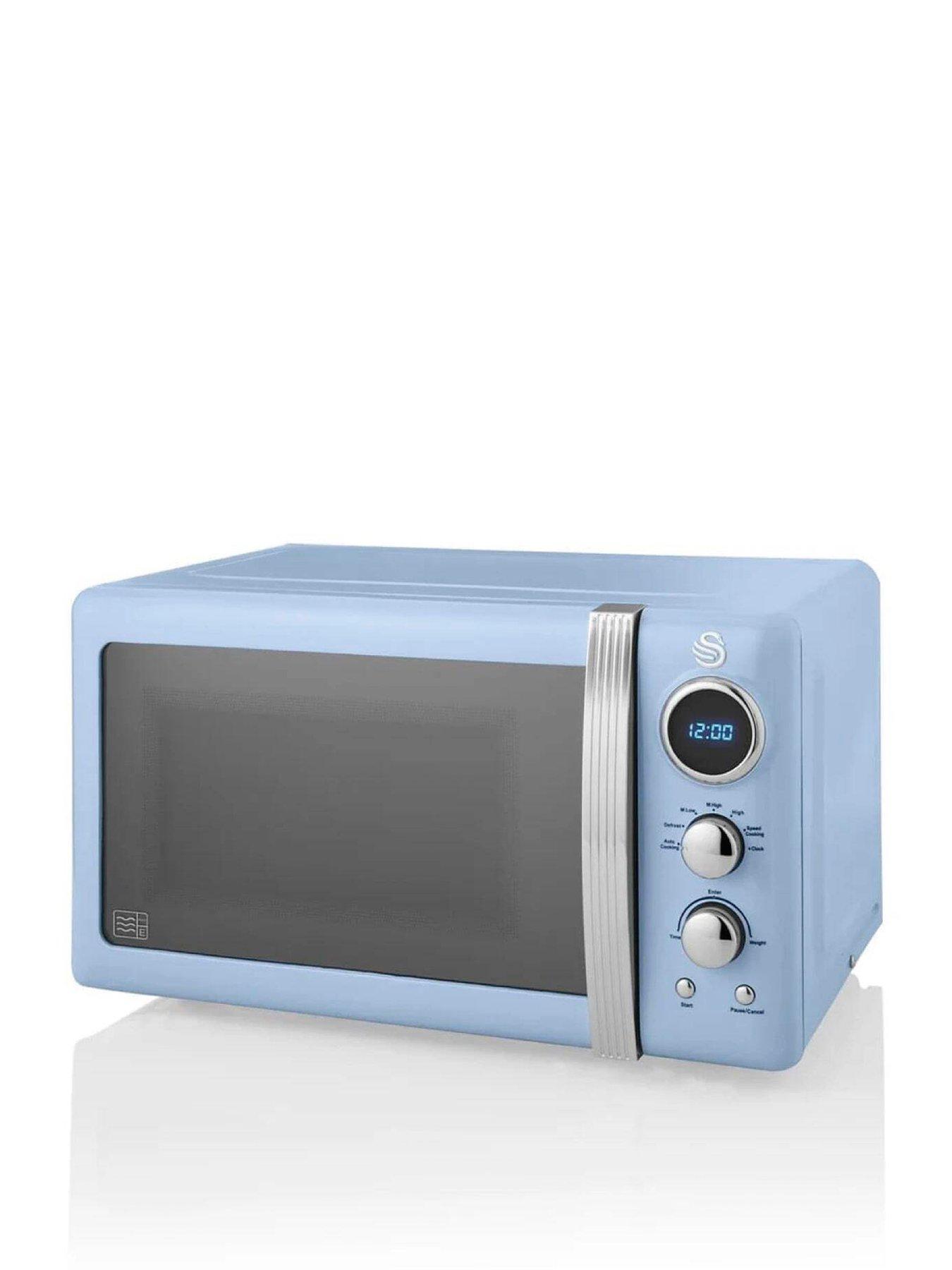Swan SM22030BLN Retro 20-Litre Digital Microwave - Blue