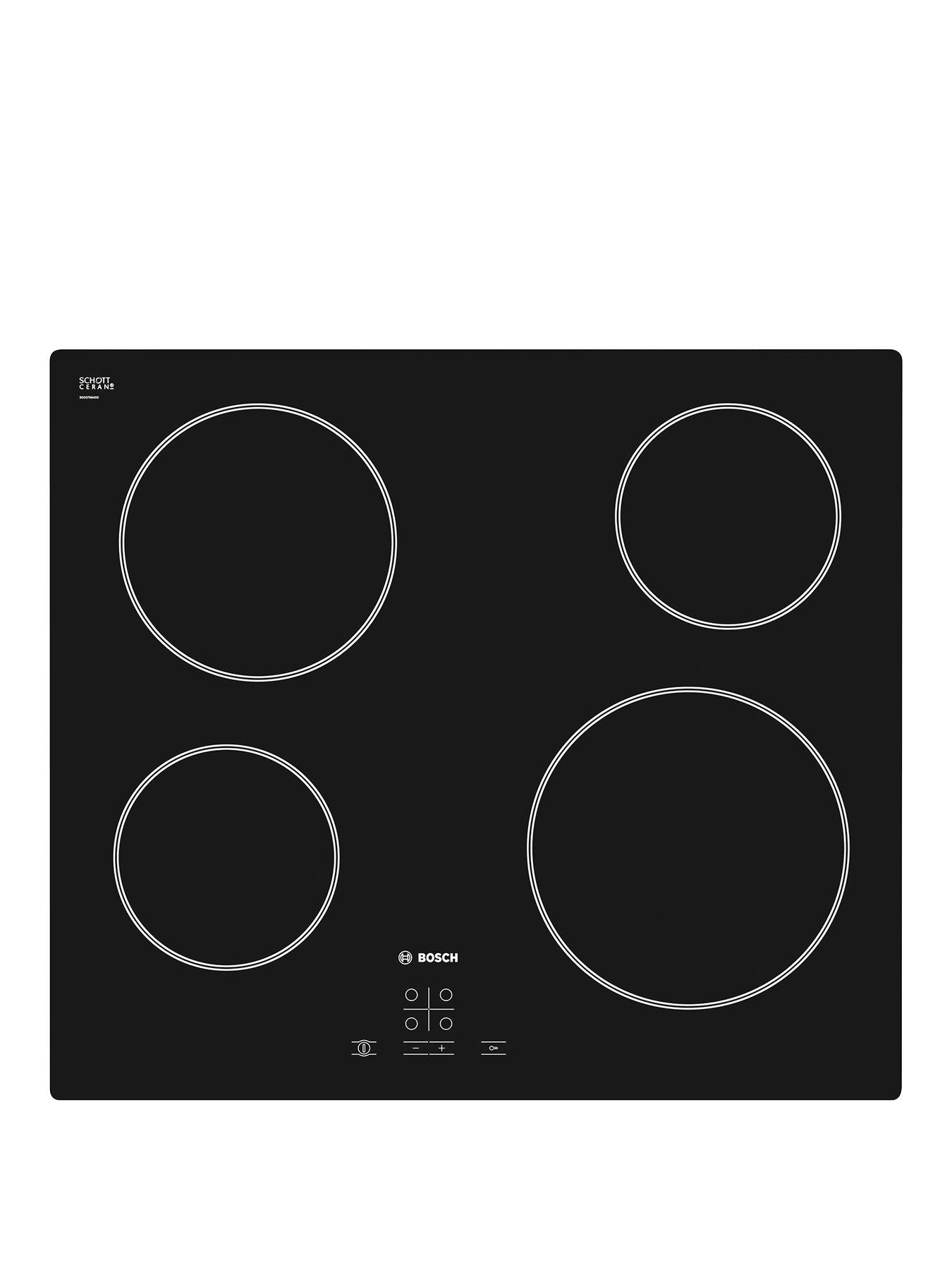 Bosch Serie 4 Pke611D17E Classixx 4 Zone Quick-Therm Hob – Black Glass