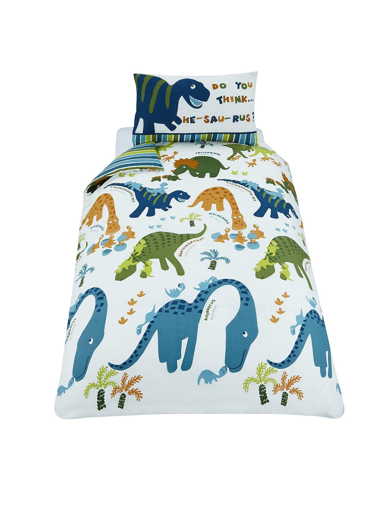 Catherine Lansfield Dinosaur Single Duvet Cover Set Very Co Uk