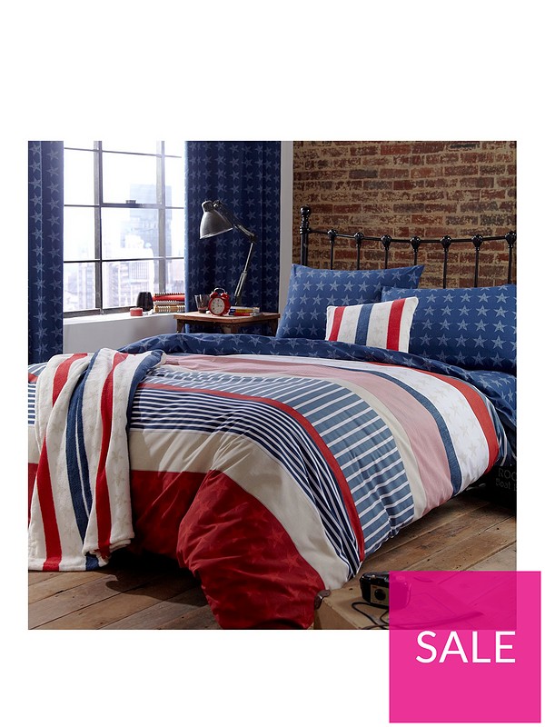 Catherine Lansfield Stars And Stripes Duvet Cover Set Very Co Uk