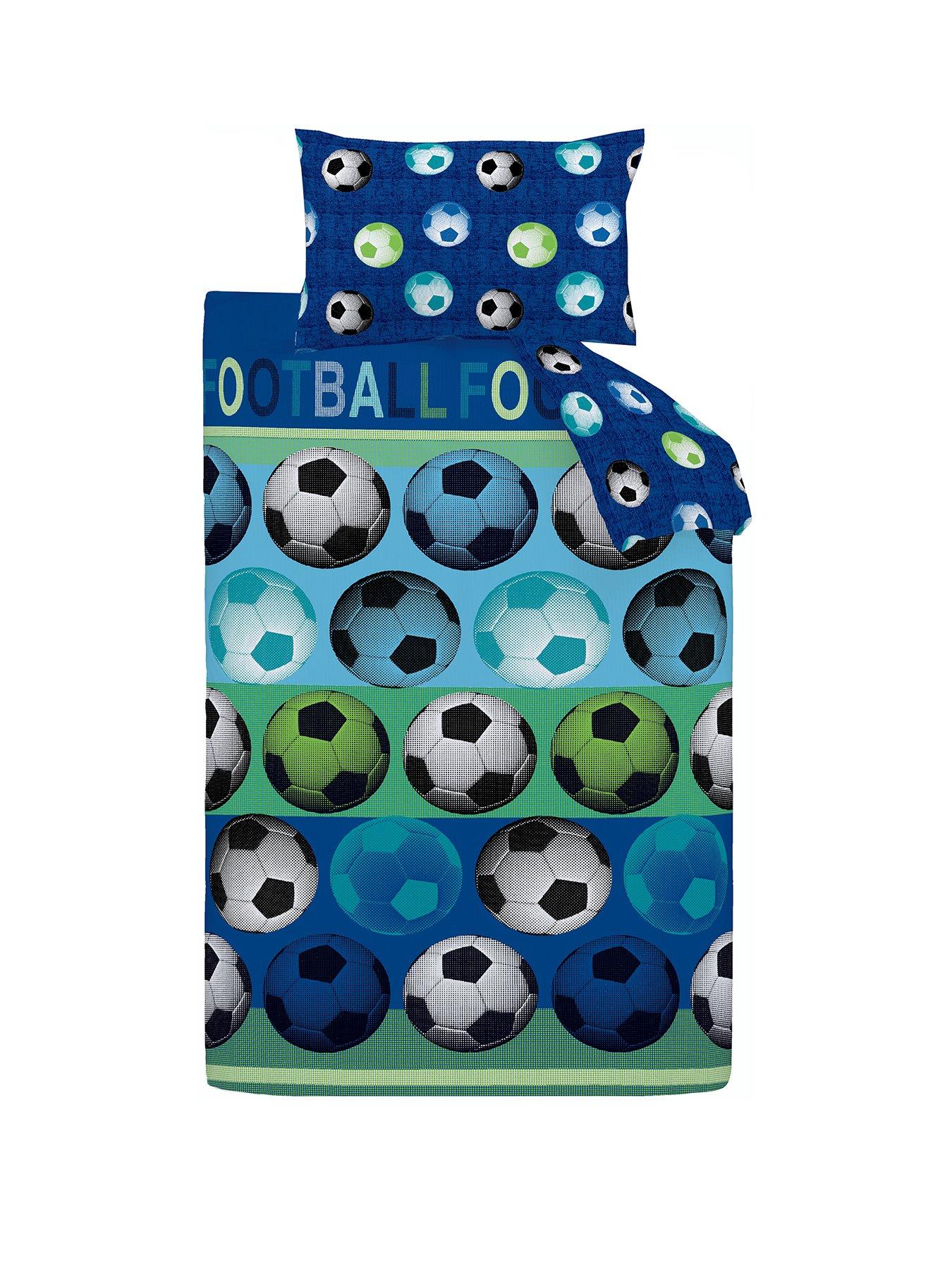 Image 2 of 5 of Catherine Lansfield Football Duvet Cover Set - Blue