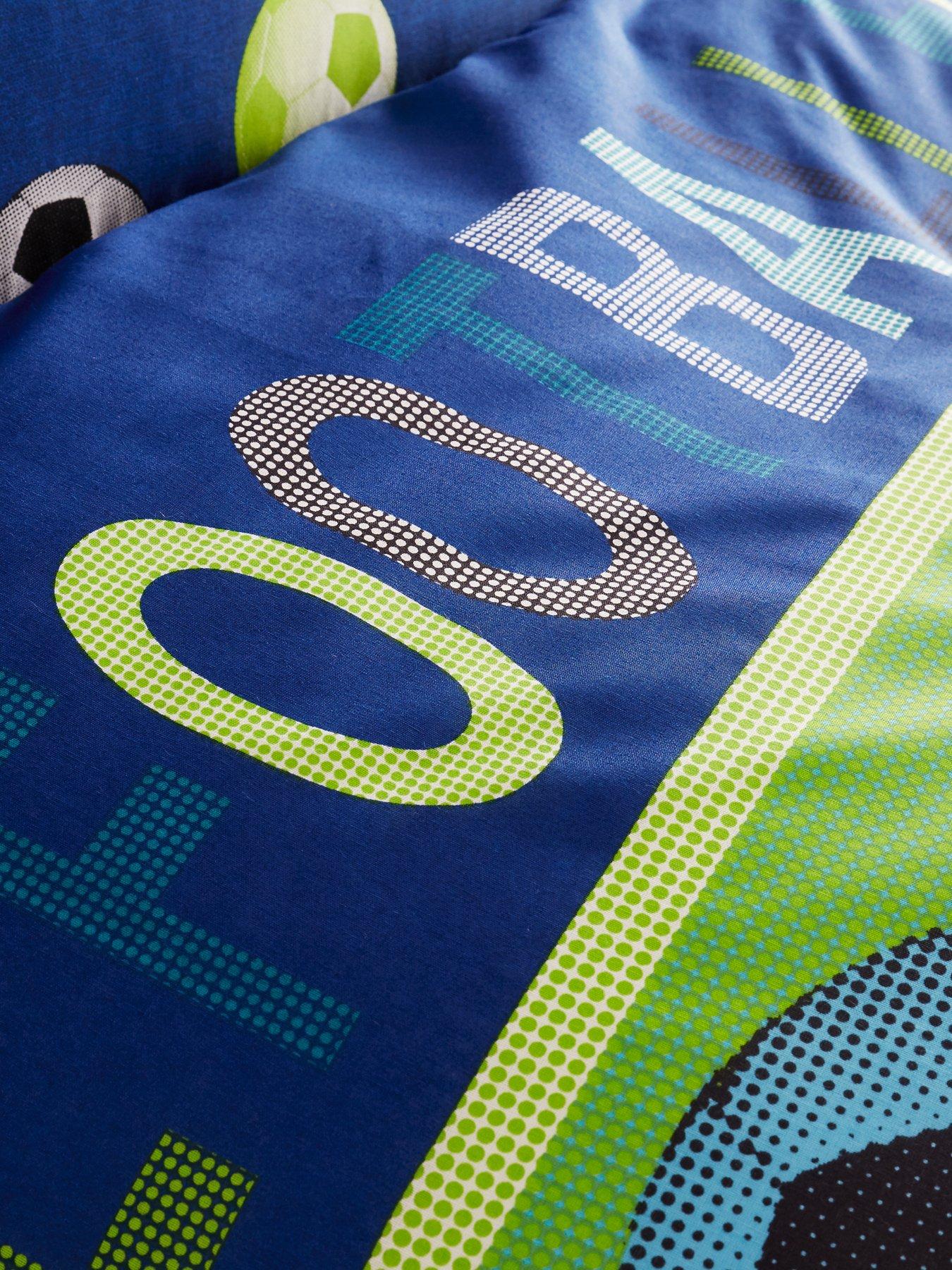 Image 5 of 5 of Catherine Lansfield Football Duvet Cover Set - Blue