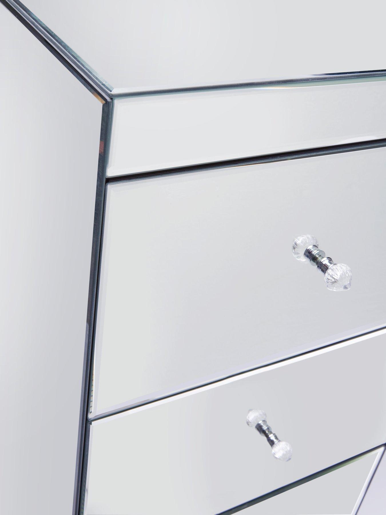 Image 5 of 7 of Very Home Parisian Ready Assembled Mirrored Tall 5 Drawer Chest - FSC&reg;&nbsp;Certified