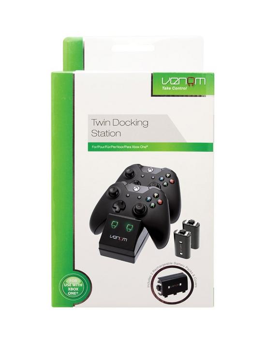 back image of venom-xbox-one-twin-docking-station-with-2-battery-packs