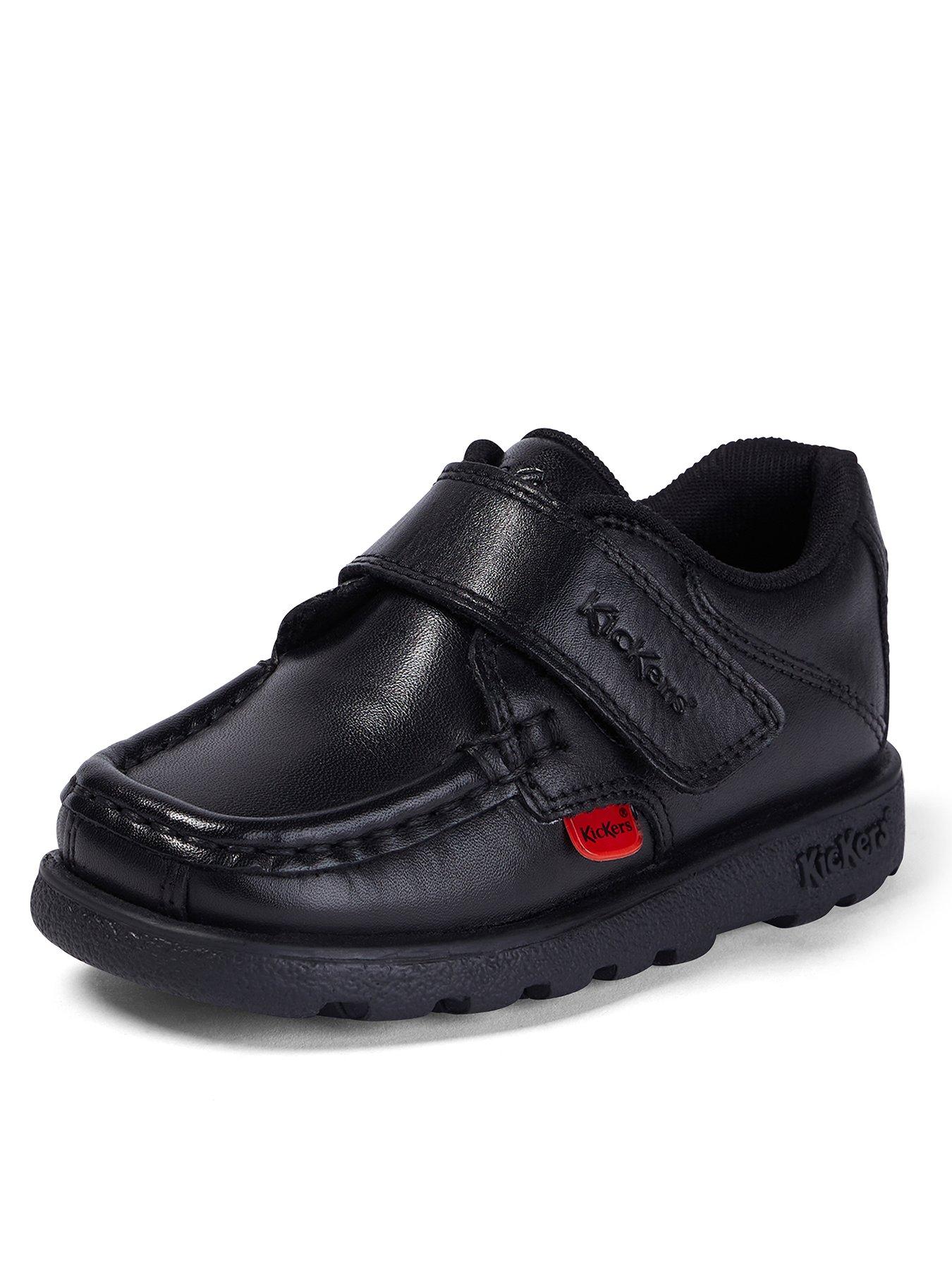 Image 3 of 6 of Kickers Younger Fragma School Shoes - Black