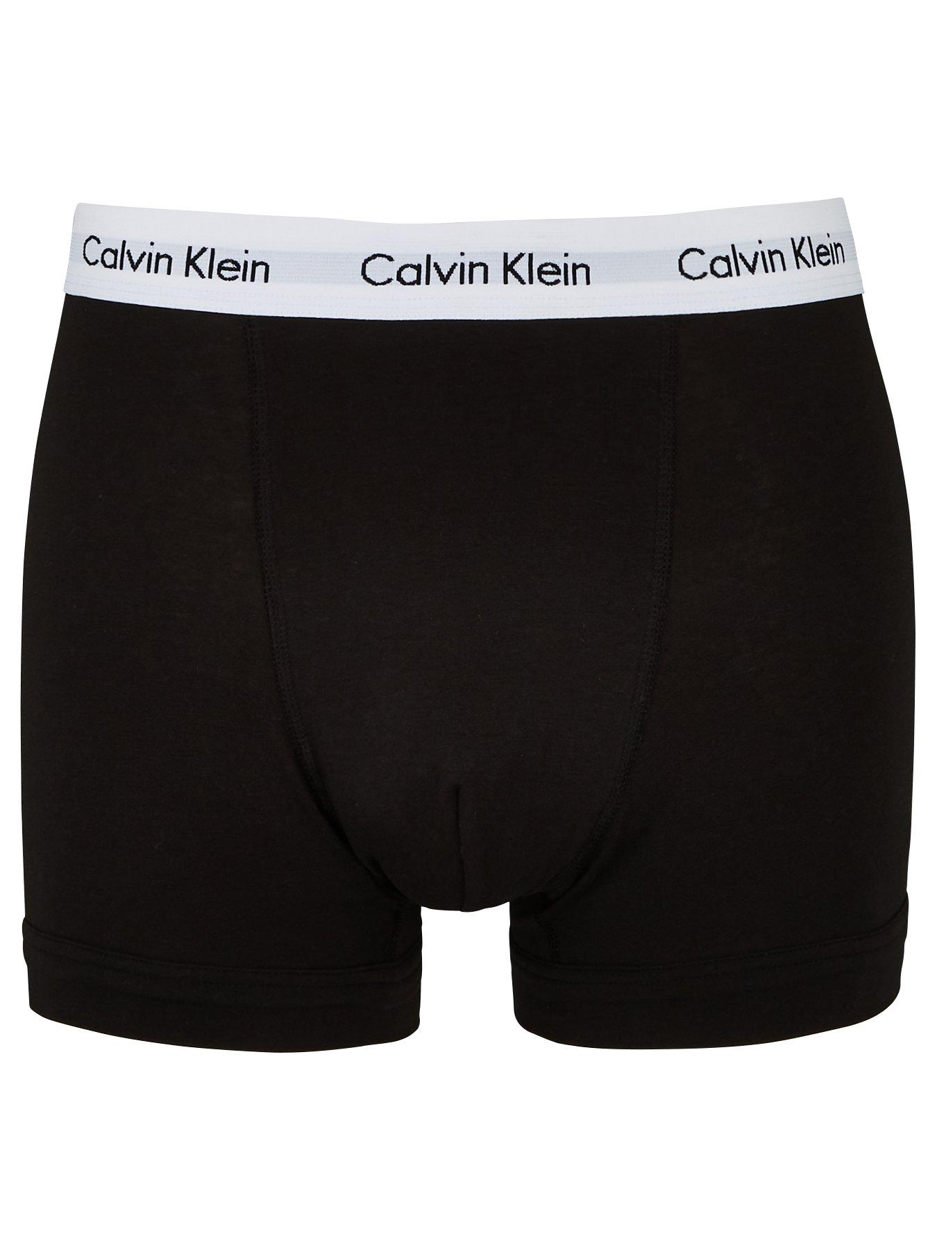 Calvin Klein Core Trunks (3 Pack) - Black/White/Grey | very.co.uk