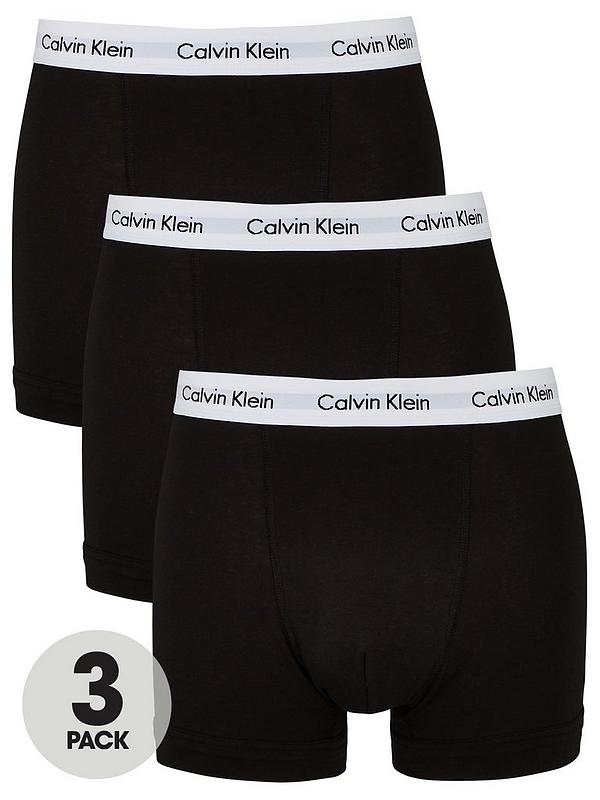 Calvin Klein Core Trunks (3 Pack) - Black 