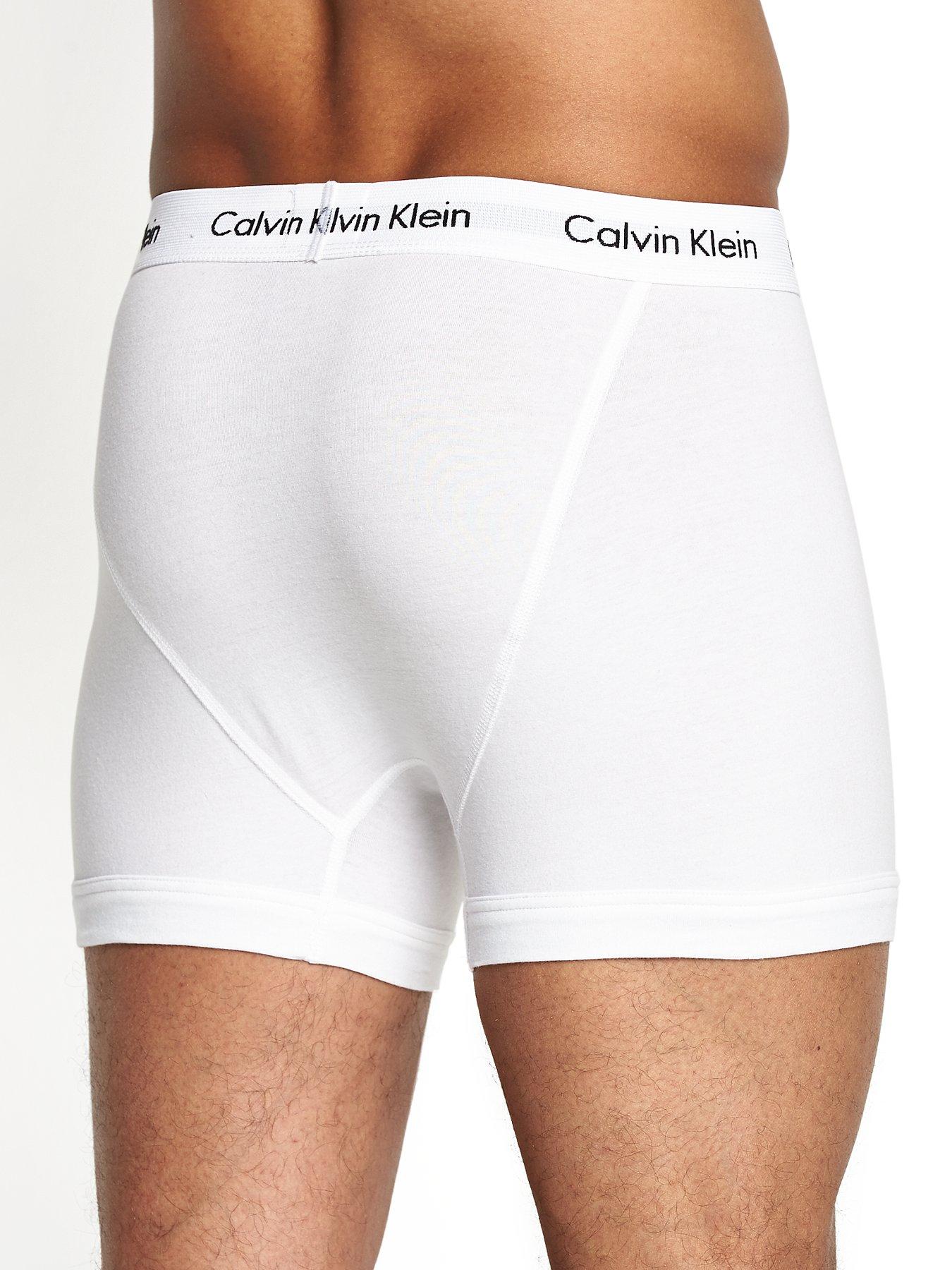Calvin Klein Core 3 Pack Trunks - White | Very.co.uk