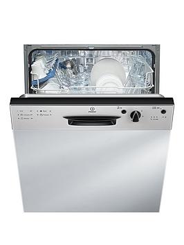 Indesit Dpg15B1Nx 13-Place Full Size Integrated Dishwasher With Quick Wash - Silver - Dishwasher Only Best Price, Cheapest Prices