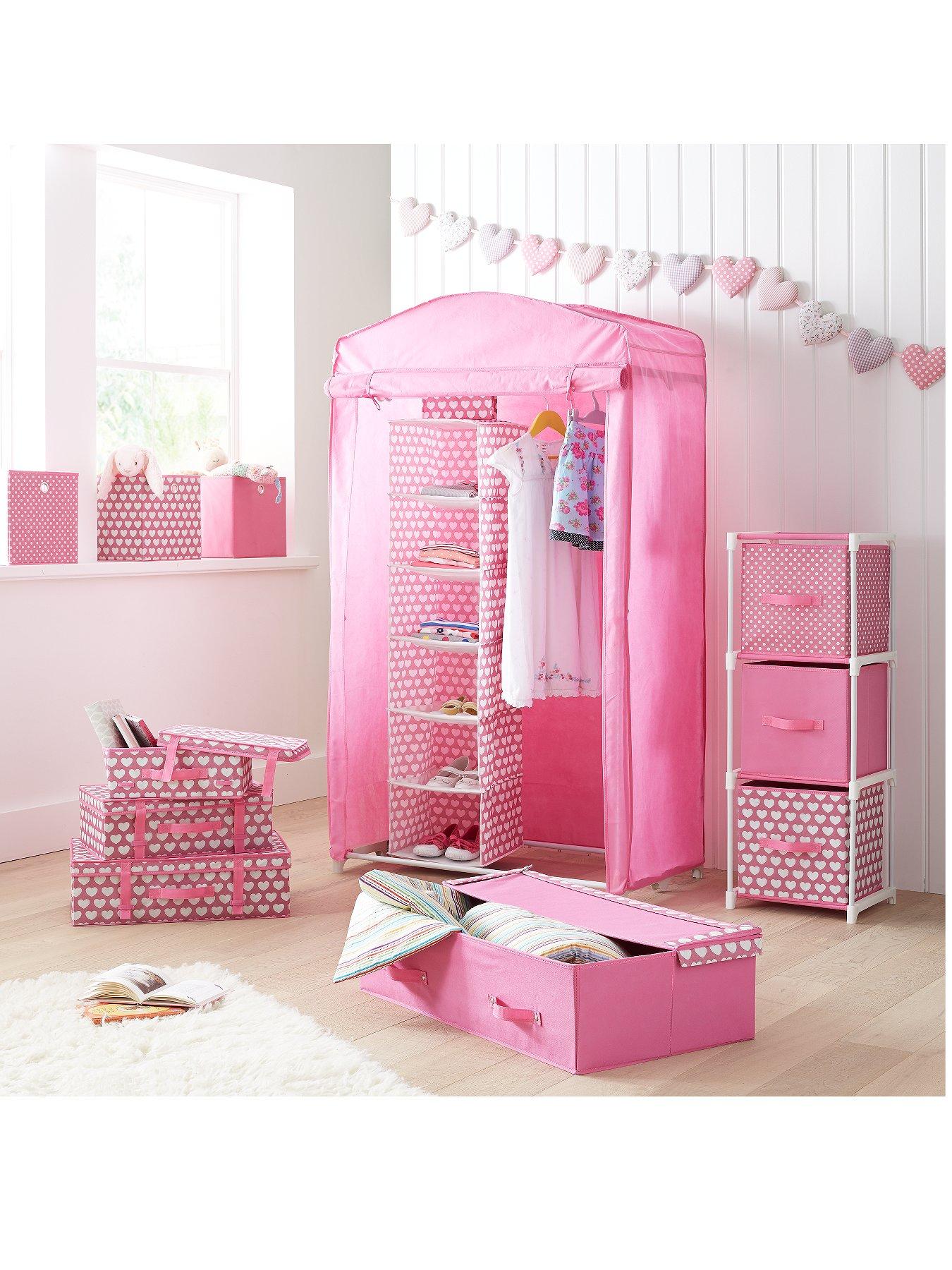 Ideal Hearts Set Of 3 Kids Storage Boxes Very Co Uk