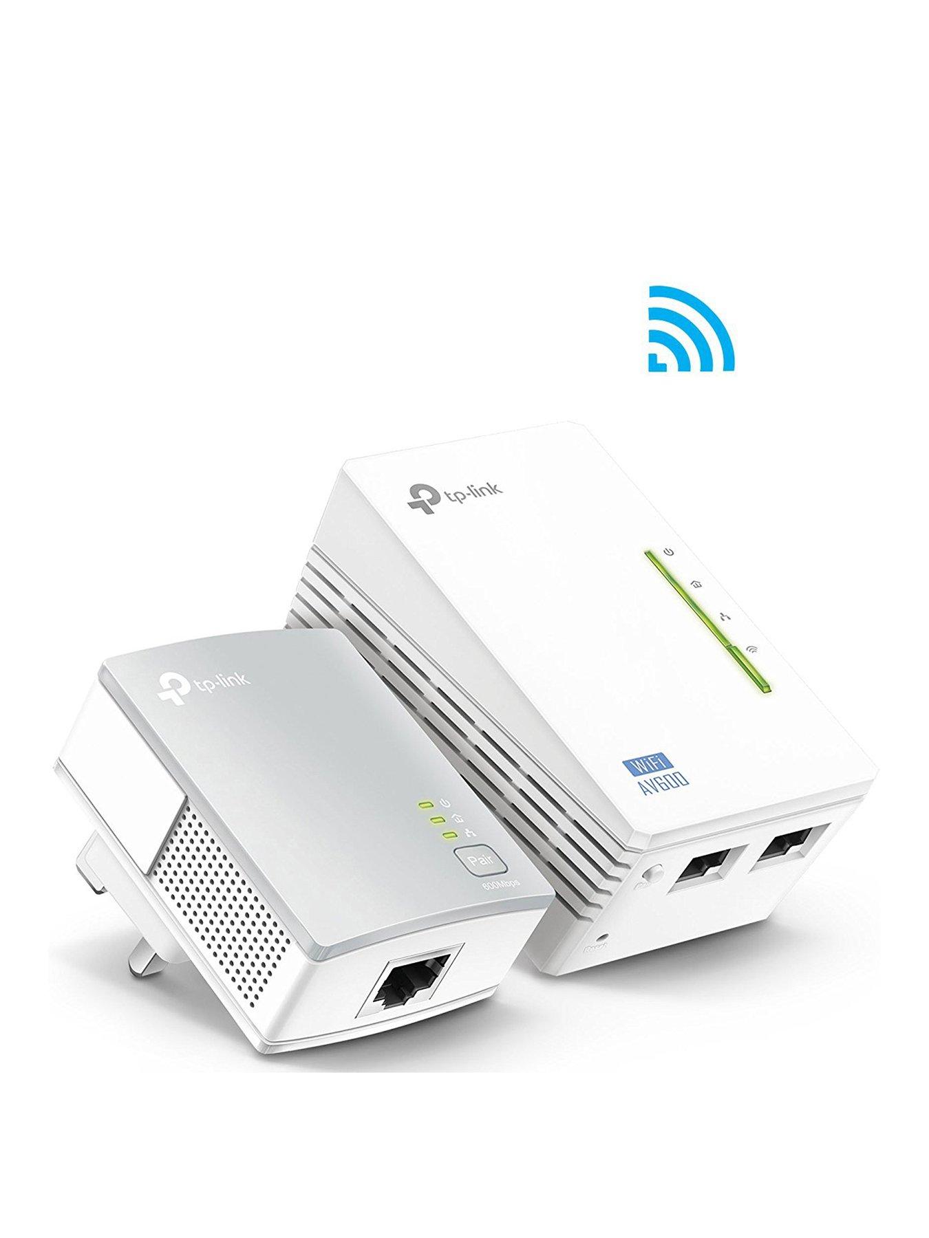 TP Link TL-WPA4220KIT AV600 Powerline Kit with Wi-Fi