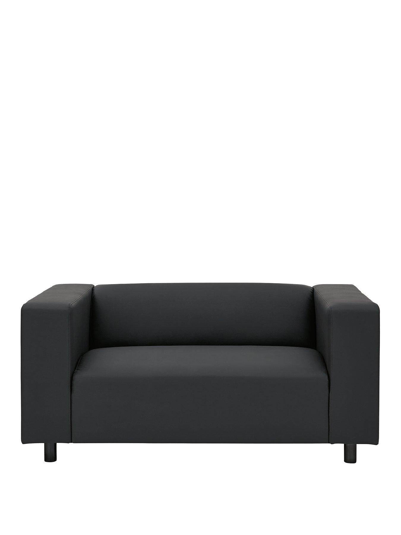 Clarke Faux Leather 2 Seater Sofa Very Co Uk