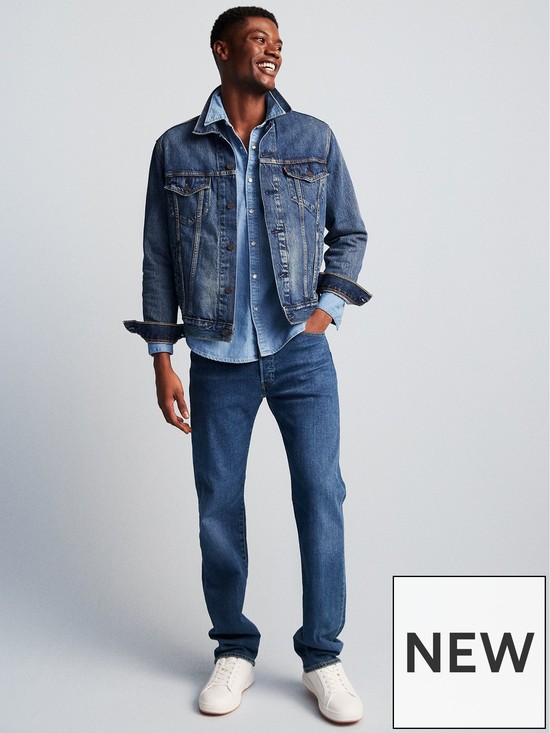 front image of levis-501reg-original-straight-fit-jeans-stonewash-80684-blue