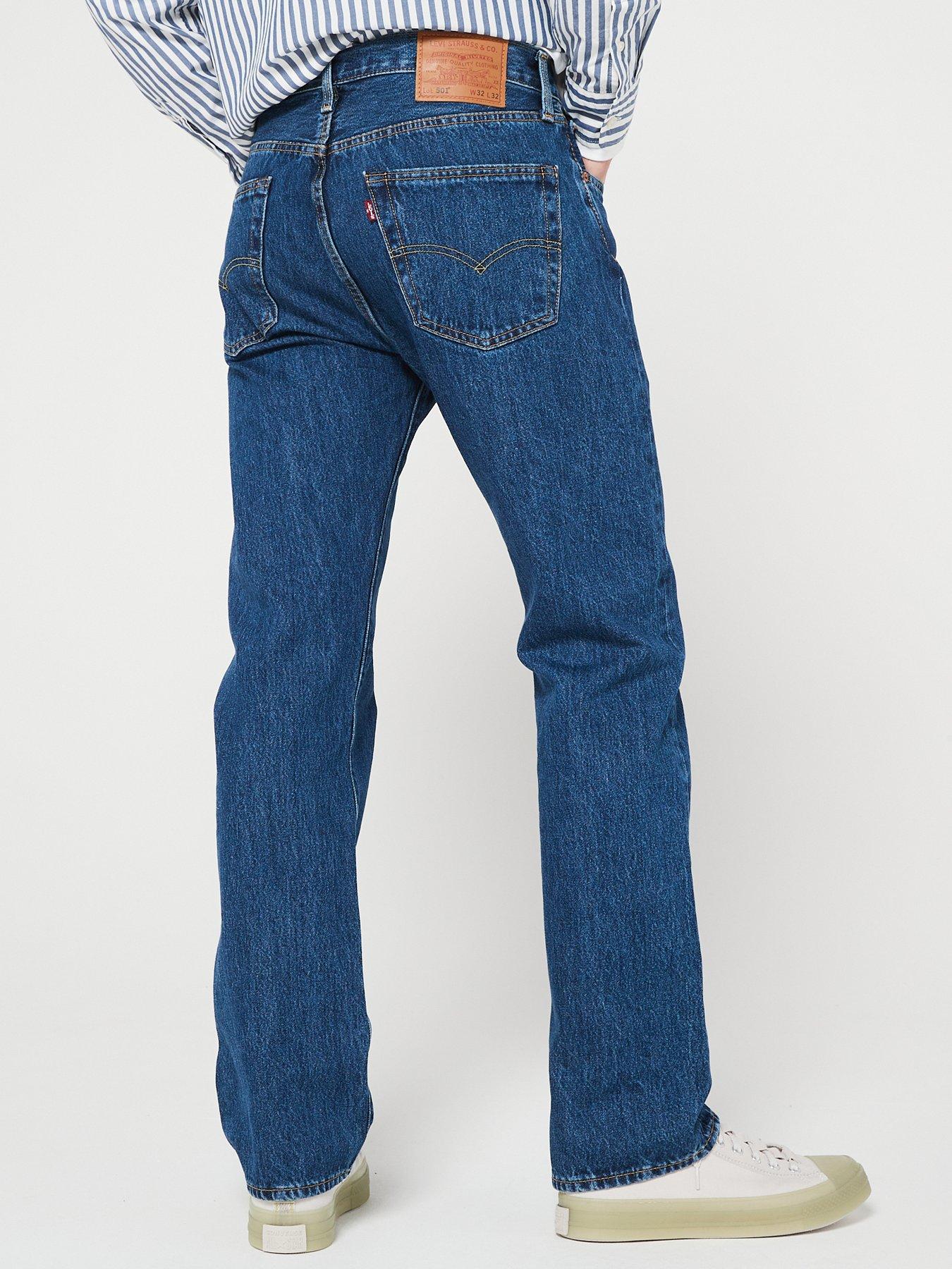 dilemma suffix skovl Levi's 501 Original Straight Fit Jeans - Mid Wash | very.co.uk