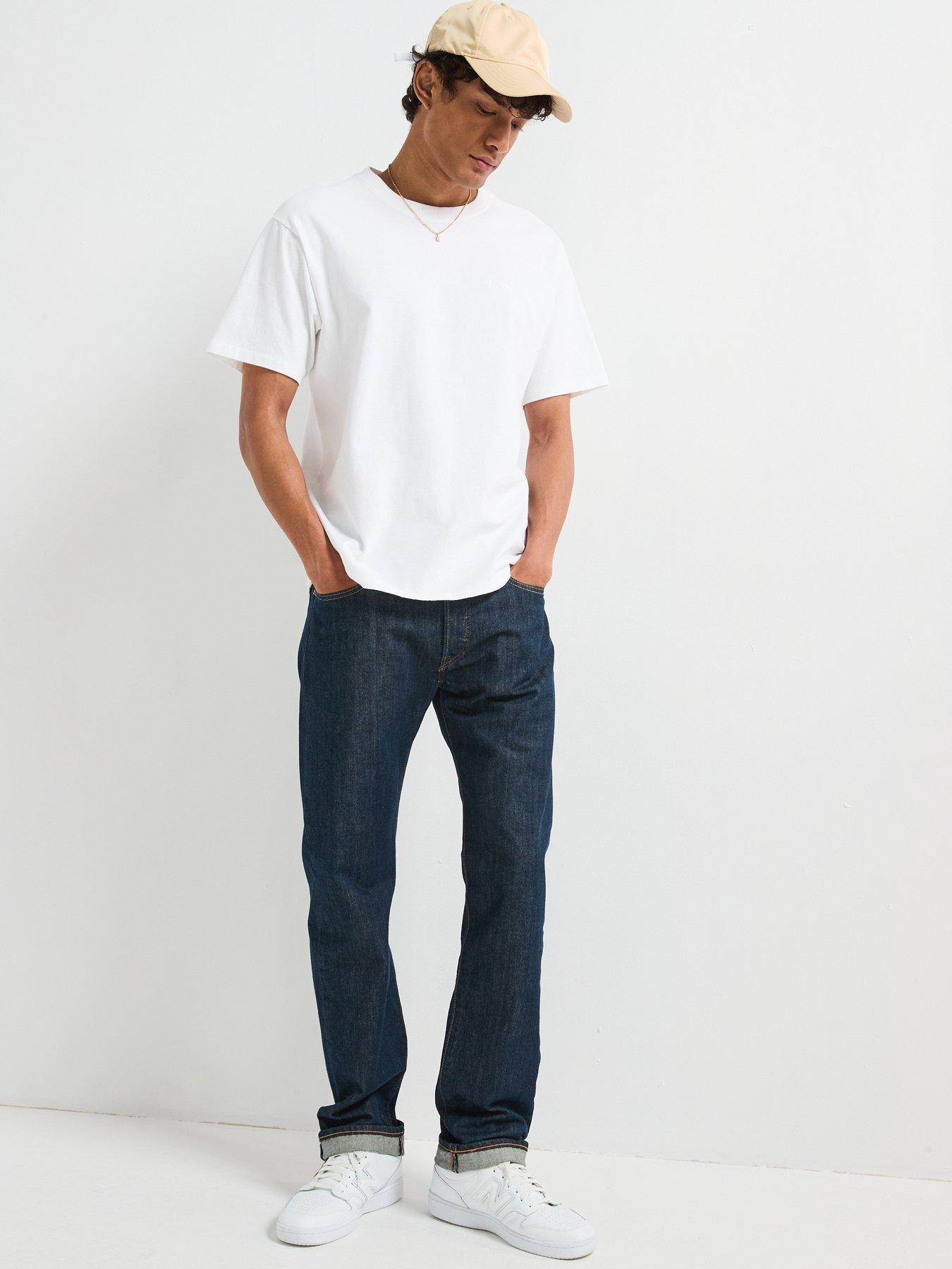 Image 3 of 6 of Levi's 501&reg; Original Straight Fit Jeans - Marlon - Dark Blue