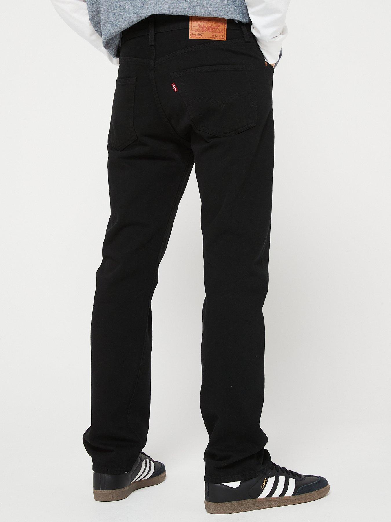 hjemmelevering Ydmyg samtidig Levi's 501 Original Straight Fit Jeans - Black | very.co.uk