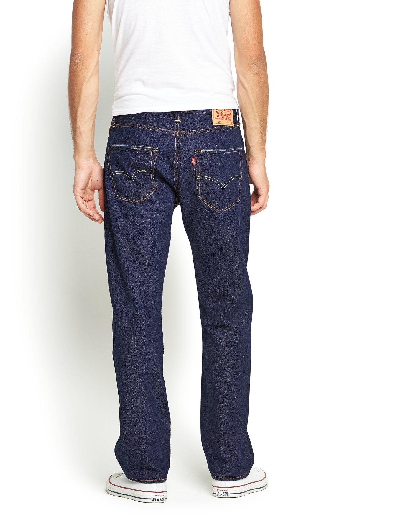 Levi's 501® Original Straight Fit Jeans - Onewash - Dark Blue | very.co.uk