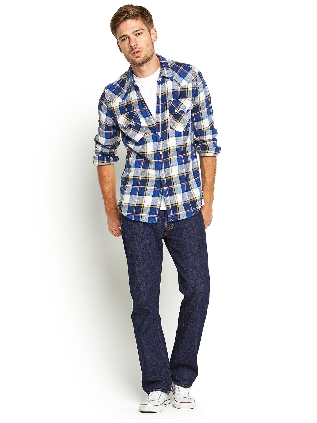 Levis 501 one wash dark clearance blue