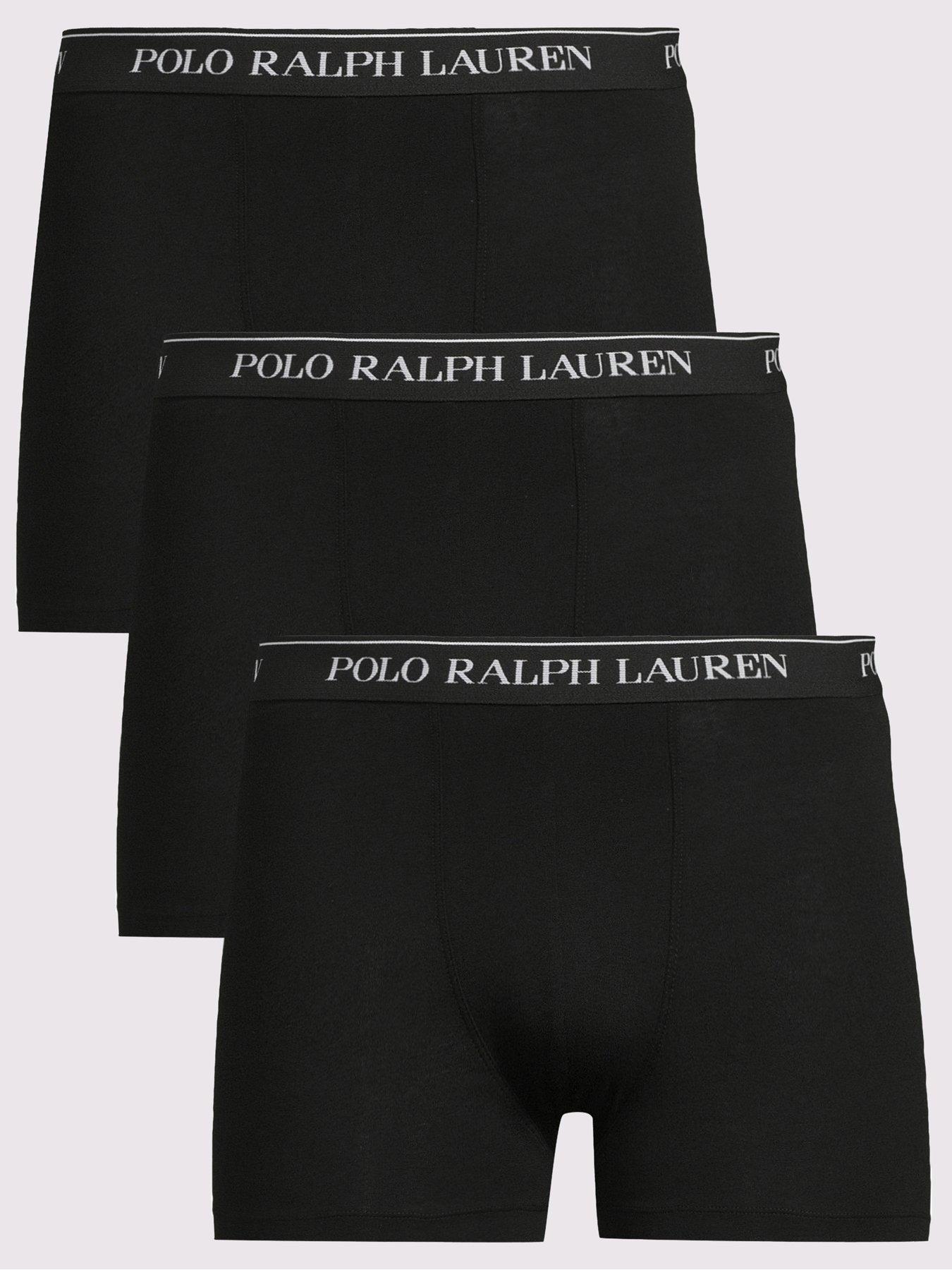 Image 1 of 5 of Polo Ralph Lauren 3 Pack of Core Trunks - Black