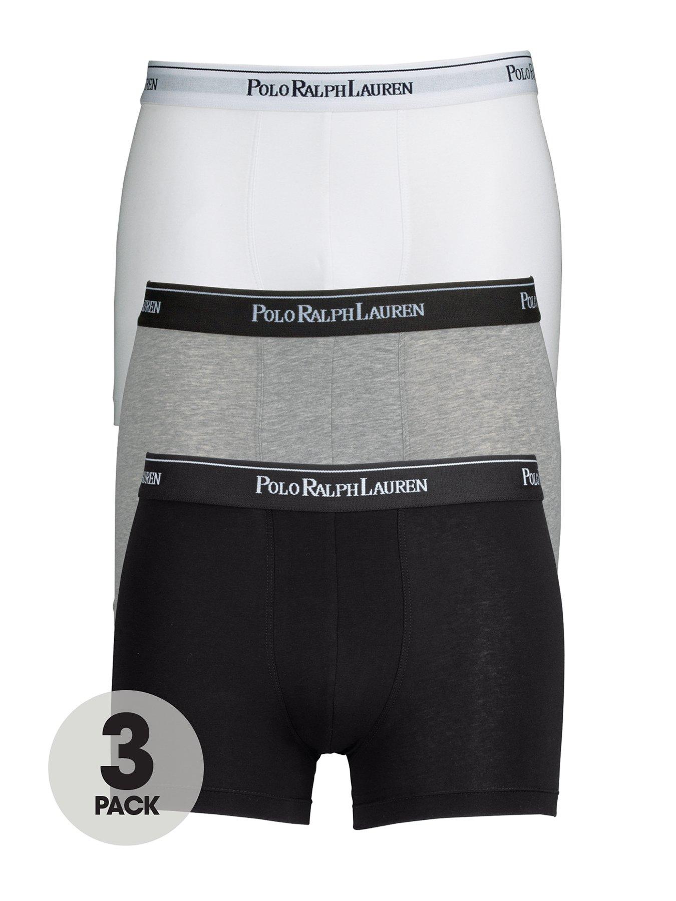 undefined 3 Pack of Core Trunks - White/Heather/Black