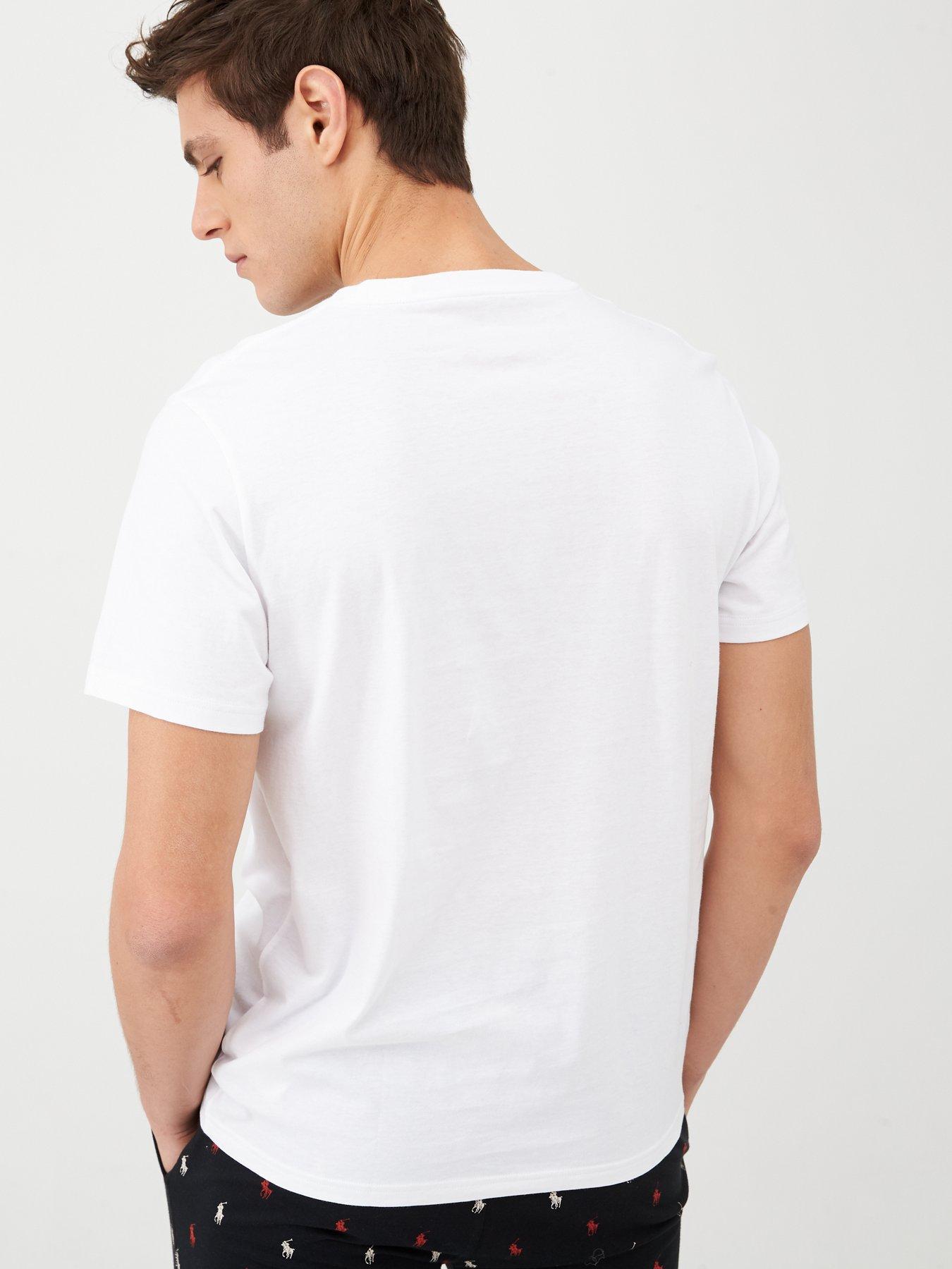 Image 2 of 4 of Polo Ralph Lauren Logo Lounge T-Shirt - White