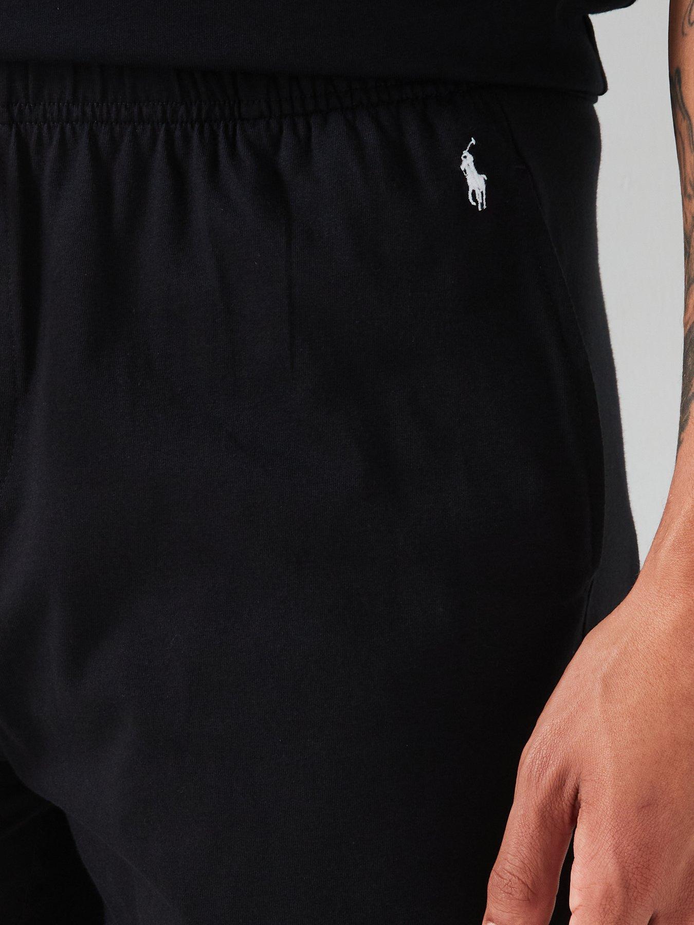 Image 4 of 4 of Polo Ralph Lauren Jersey Lounge Shorts - Black
