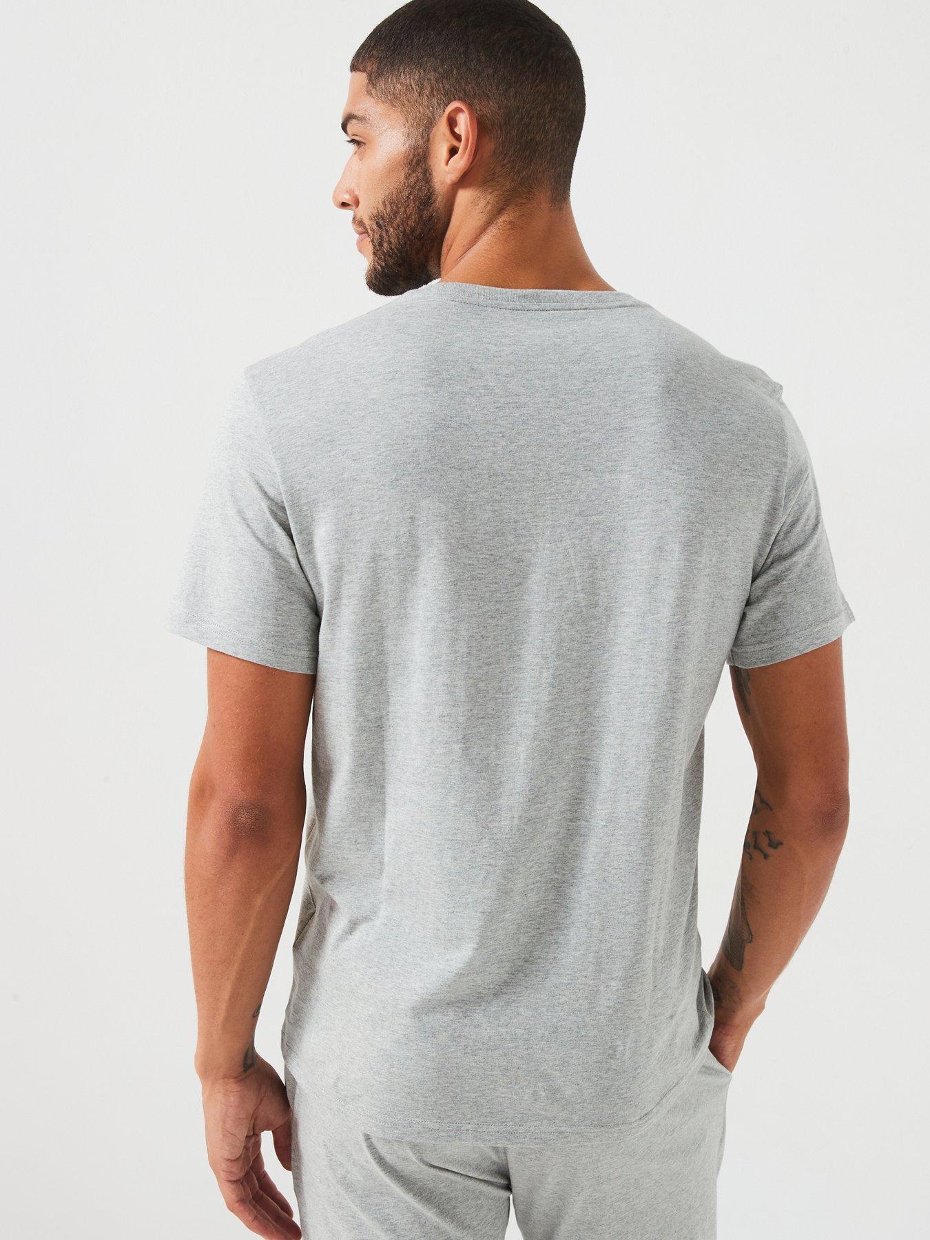 Image 2 of 6 of Polo Ralph Lauren Logo Lounge T-Shirt - Grey Melange