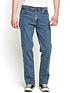 image of wrangler-mens-texas-stretch-straight-jeans-stonewash