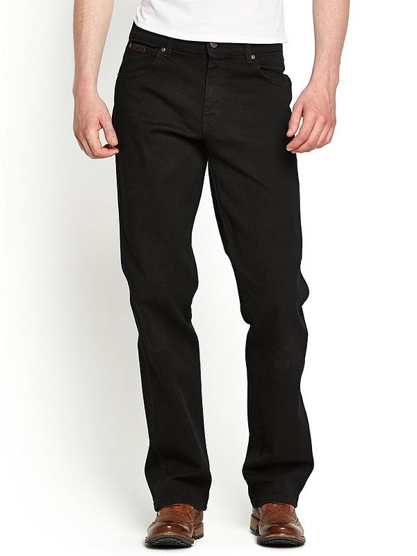 Texas Stretch Straight Jeans Black | very.co.uk