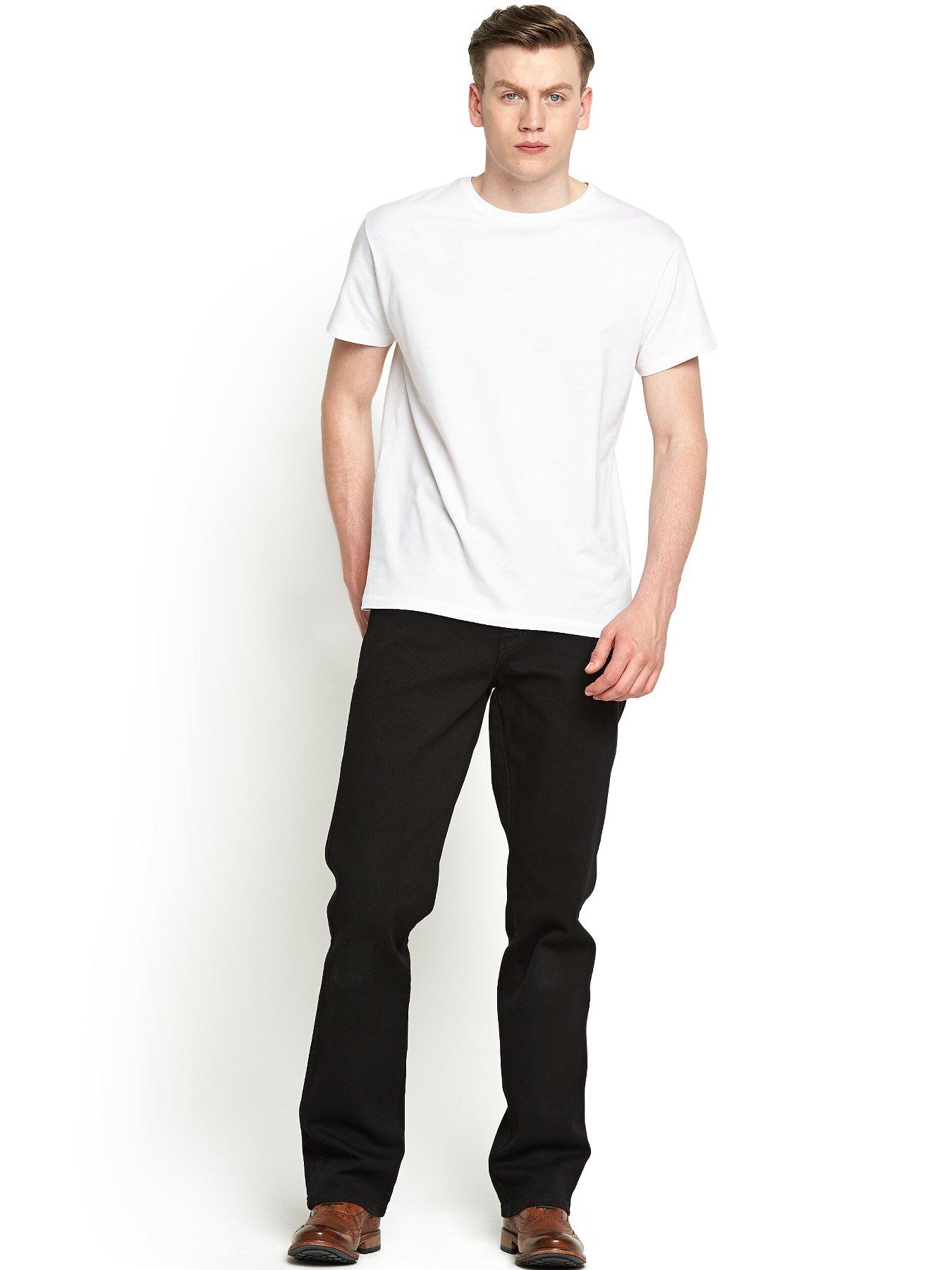 Image 3 of 5 of Wrangler Texas Straight Fit Jeans - Black