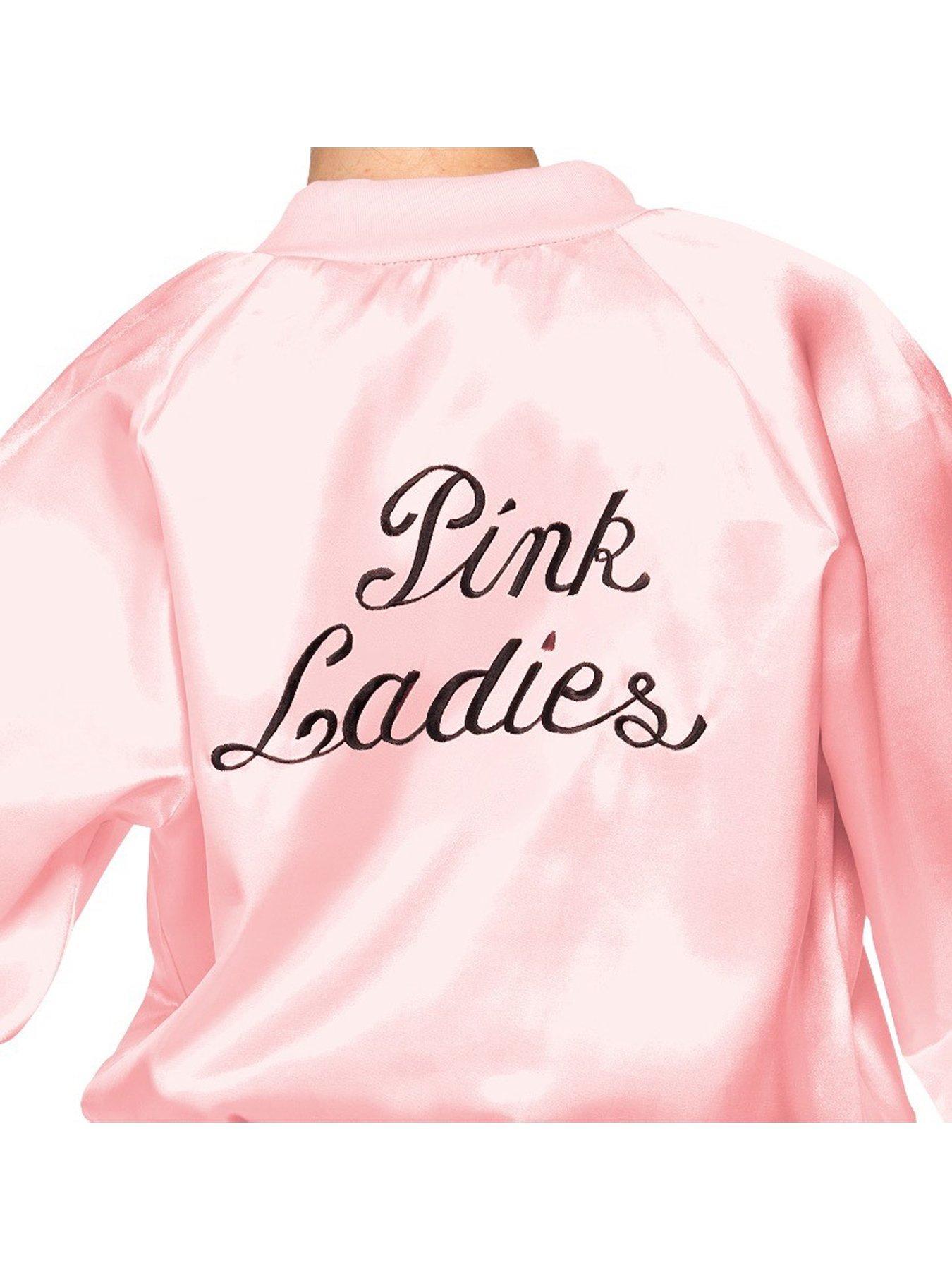 Womens grease pink hot sale ladies jacket costume