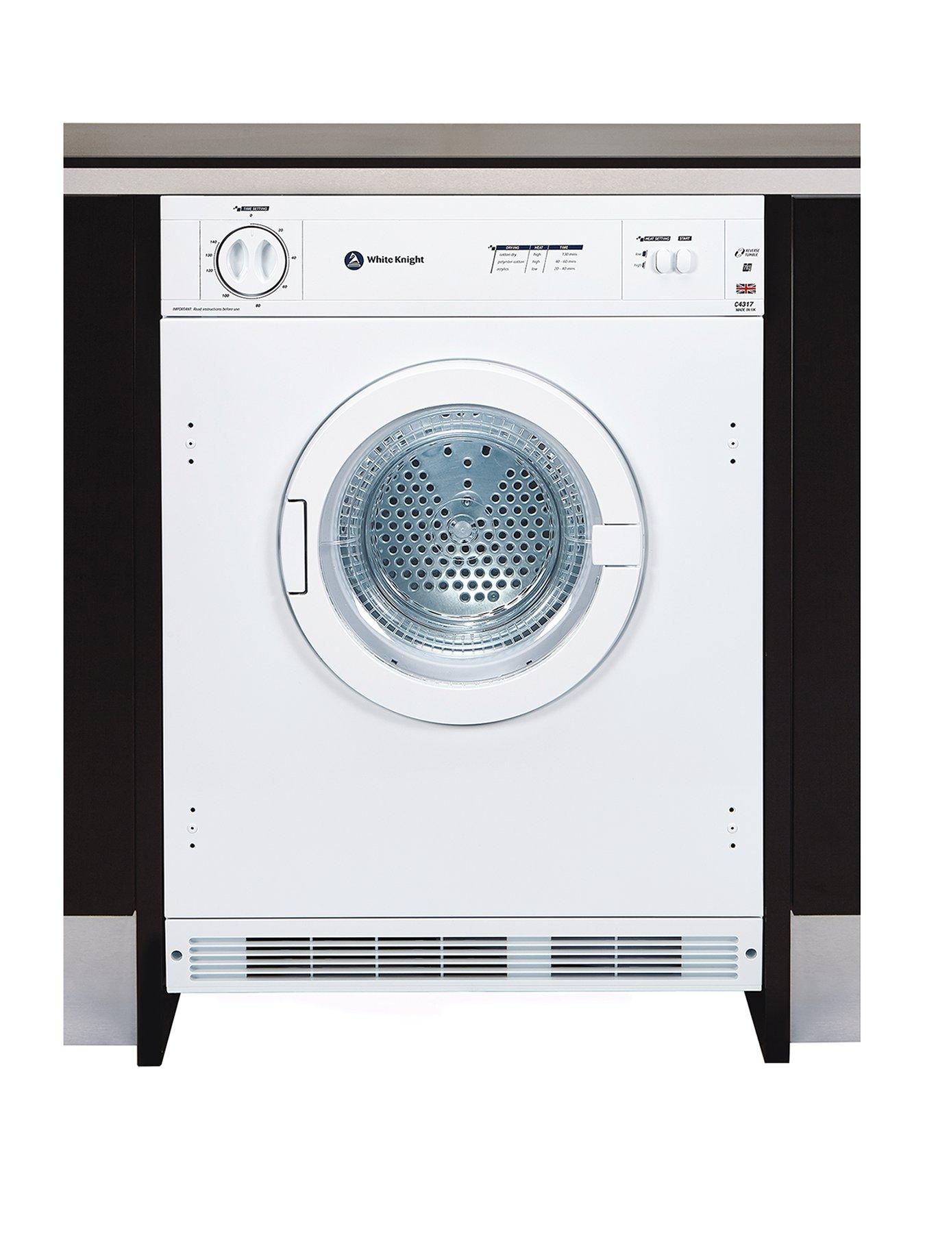 White Knight C4317 7Kg Load Integrated Vented Tumble Dryer - White